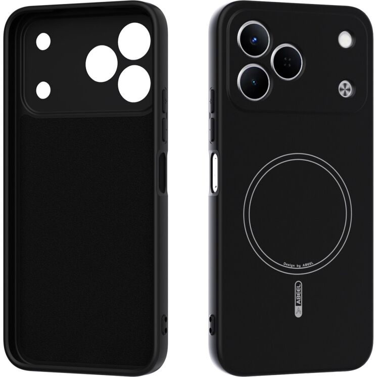 Защитный чехол ABEEL Lyra Skin with MagSafe для TECNO Spark 50 - Black: фото 1 из 7