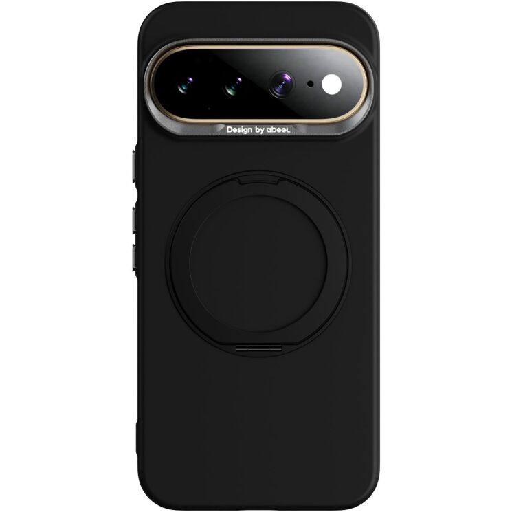 Защитный чехол ABEEL Silk Ring Magnetic для Google Pixel 11 Pro XL - Black: фото 1 из 7