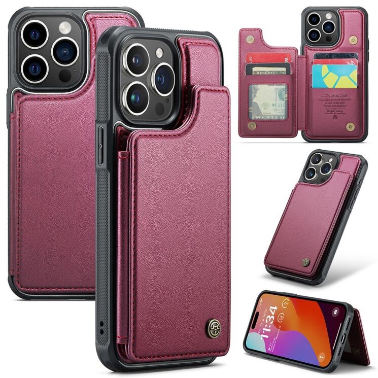 Защитный чехол CaseMe C22 Series для Apple iPhone 15 Pro Max - Red: фото 1 из 12