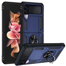 Защитный чехол Deexe Armor Case (FF) для Samsung Galaxy Flip 3 - Blue: фото 1 из 9