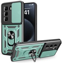 Защитный чехол Deexe Armor Shield для Infinix Hot 50 Pro - Green: фото 1 из 8