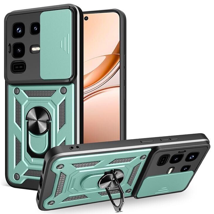 Захисний чохол Deexe Armor Shield для Infinix Note 50 Pro - Green: фото 1 з 10