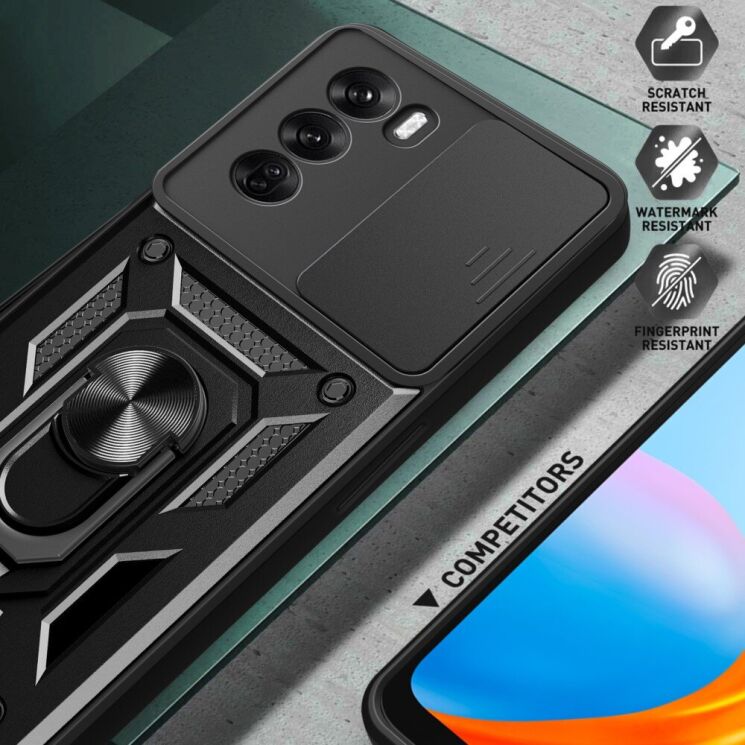 Защитный чехол Deexe Armor Shield для OPPO Reno 12 Pro - Green: фото 5 из 9