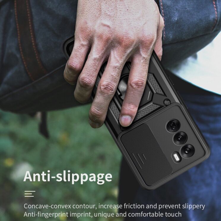 Защитный чехол Deexe Armor Shield для OPPO Reno 12 Pro - Green: фото 9 из 9