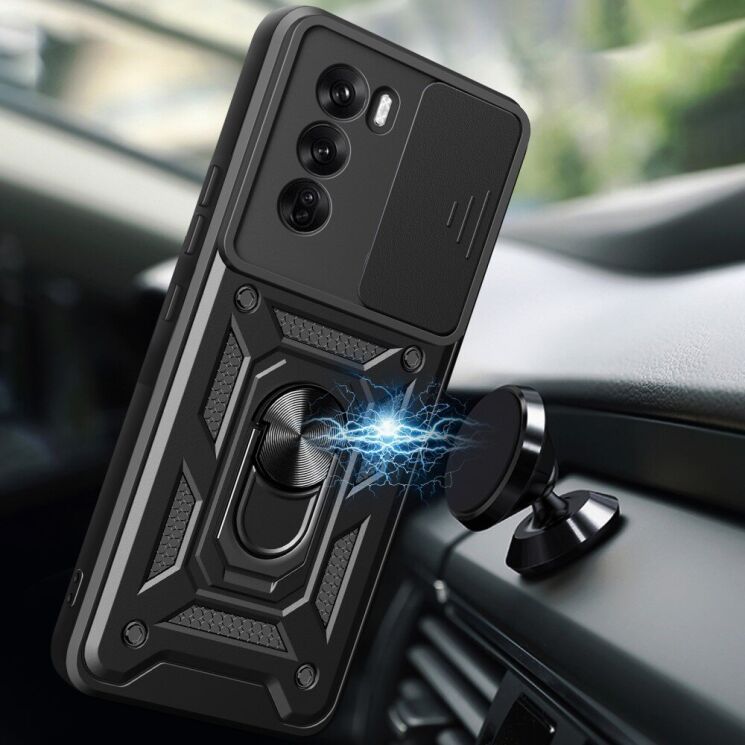 Защитный чехол Deexe Armor Shield для OPPO Reno 12 Pro - Green: фото 6 из 9