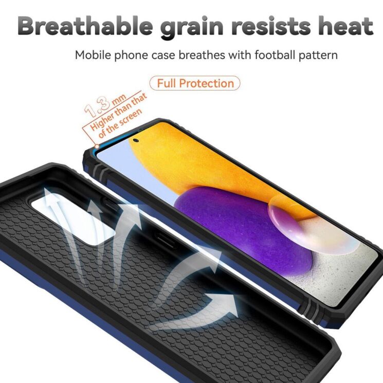 Защитный чехол Deexe Armor Shield для Samsung Galaxy A52 (A525) / A52s (A528) - Blue: фото 7 из 8