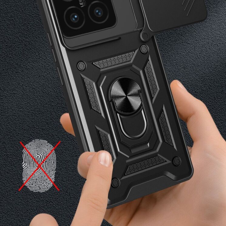 Защитный чехол Deexe Armor Shield для Xiaomi 14T - Black: фото 4 из 7
