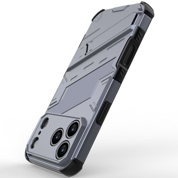 Захисний чохол Deexe Bibercas для Apple iPhone 17 Pro - Grey: фото 3 з 6