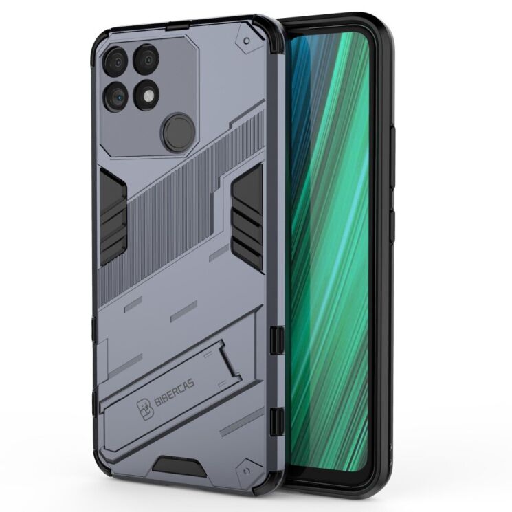 Захисний чохол Deexe Bibercas для Realme Narzo 50A - Gray: фото 2 з 9