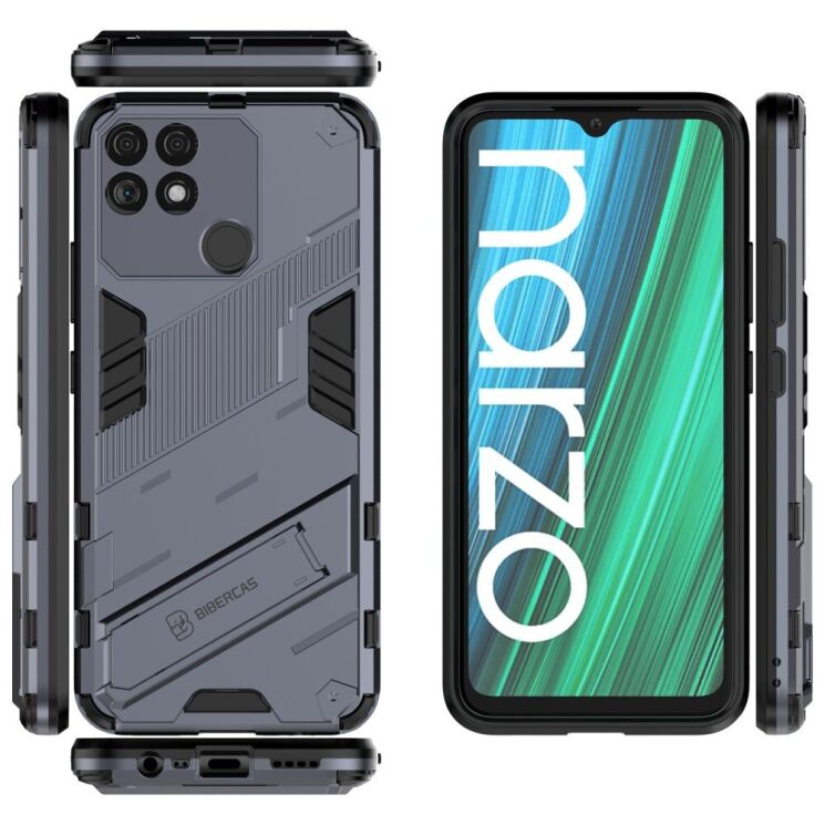 Захисний чохол Deexe Bibercas для Realme Narzo 50A - Gray: фото 5 з 9