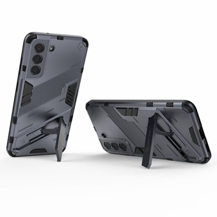 Защитный чехол Deexe Bibercas для Samsung Galaxy S21 FE (G990) - Grey: фото 3 из 9
