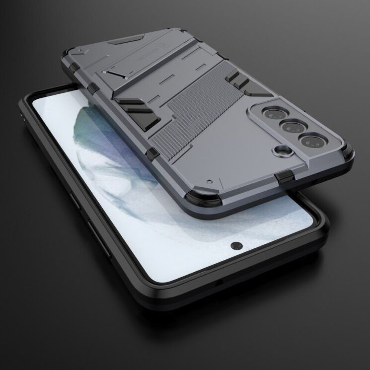 Защитный чехол Deexe Bibercas для Samsung Galaxy S21 FE (G990) - Grey: фото 5 из 9