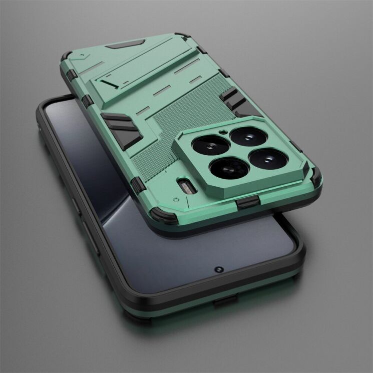 Защитный чехол Deexe Bibercas для Xiaomi 15 - Green: фото 4 из 7
