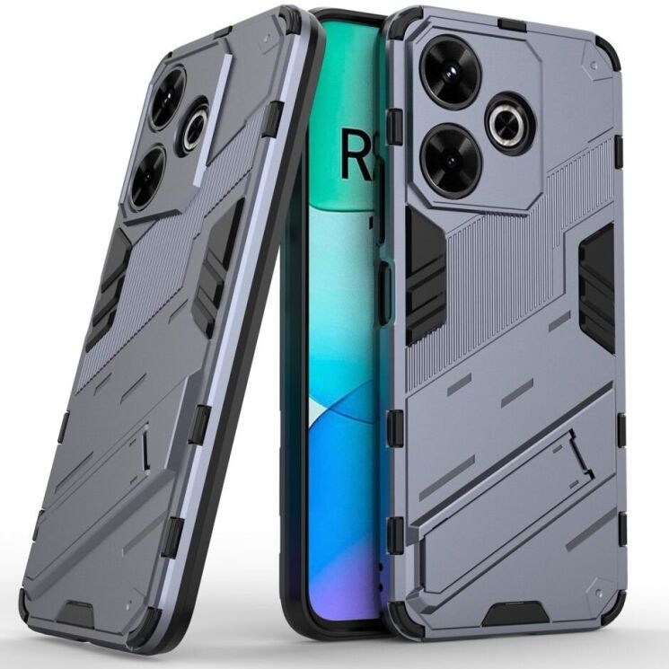 Защитный чехол Deexe Bibercas для Xiaomi Redmi 13 - Dark Blue: фото 1 из 6