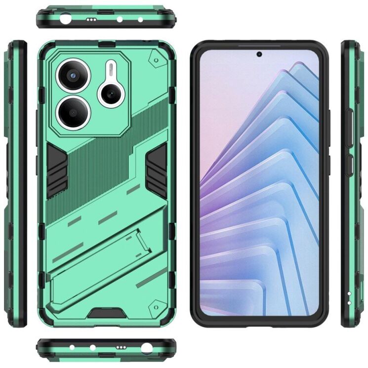 Защитный чехол Deexe Bibercas для Xiaomi Redmi Note 14 5G - Green: фото 4 из 5