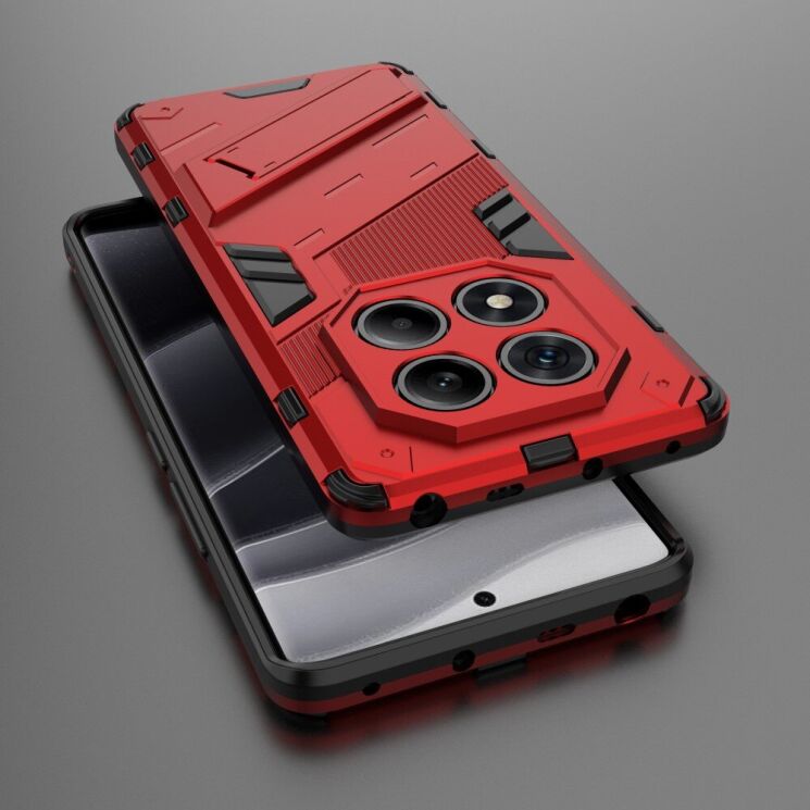Защитный чехол Deexe Bibercas для Xiaomi Redmi Note 14 Pro - Red: фото 4 из 6