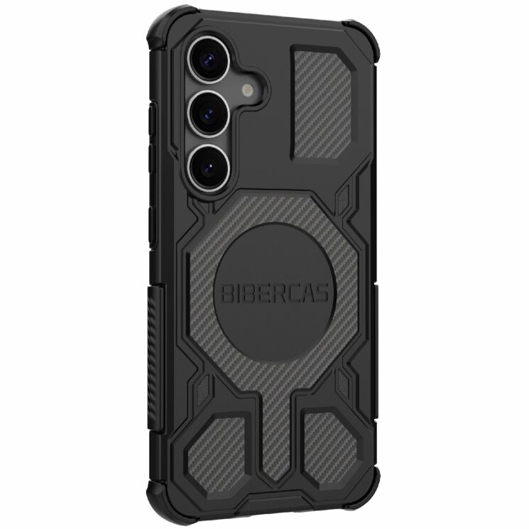 Захисний чохол Deexe Bibercas J-16 Series для Samsung Galaxy S25 (S931) - Black: фото 3 з 7