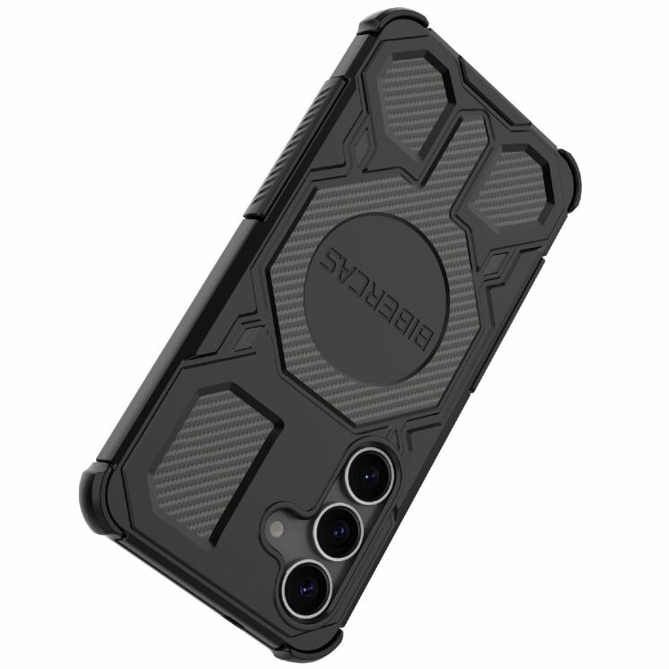 Захисний чохол Deexe Bibercas J-16 Series для Samsung Galaxy S25 (S931) - Black: фото 4 з 7