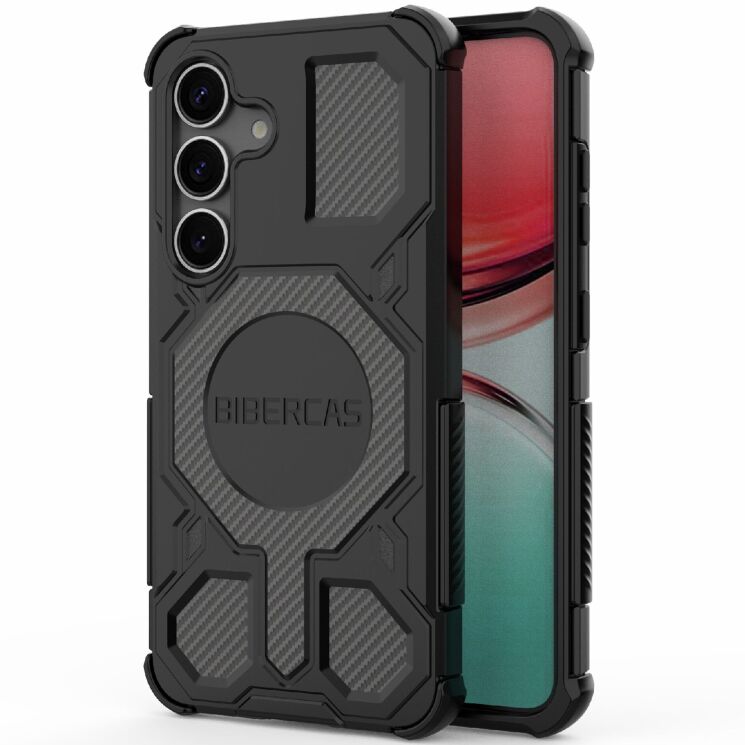 Захисний чохол Deexe Bibercas J-16 Series для Samsung Galaxy S25 (S931) - Black: фото 2 з 7