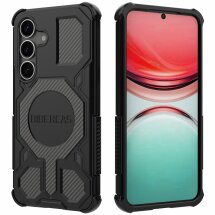 Защитный чехол Deexe Bibercas J-16 Series для Samsung Galaxy S25 (S931) - Black: фото 1 из 7
