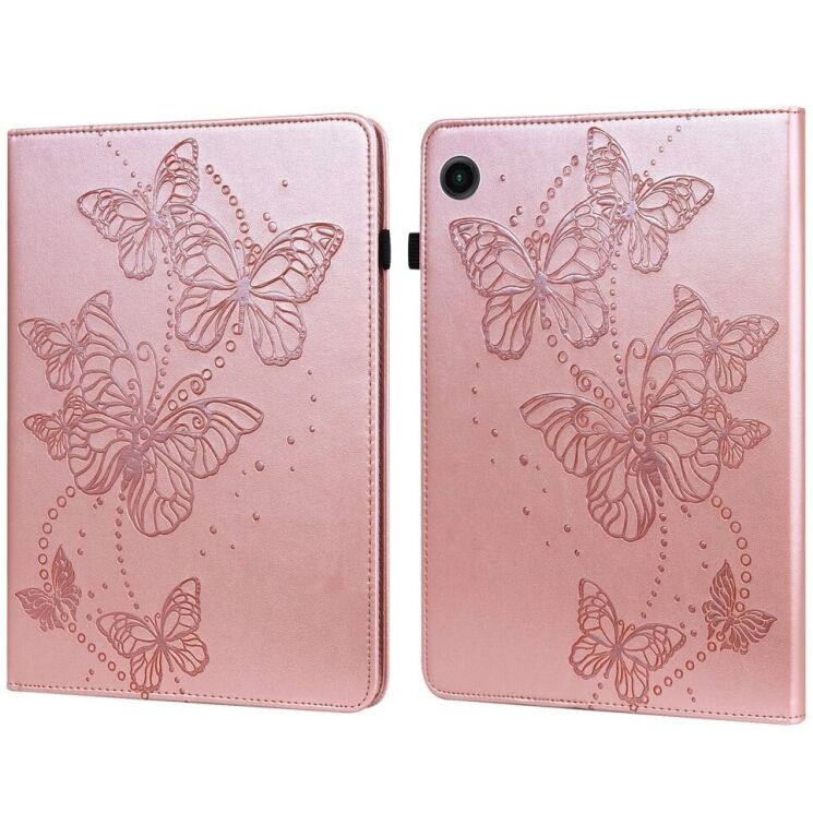 Защитный чехол Deexe Butterfly для Samsung Galaxy Tab A9 Plus (X210/216) - Rose Gold: фото 1 из 9