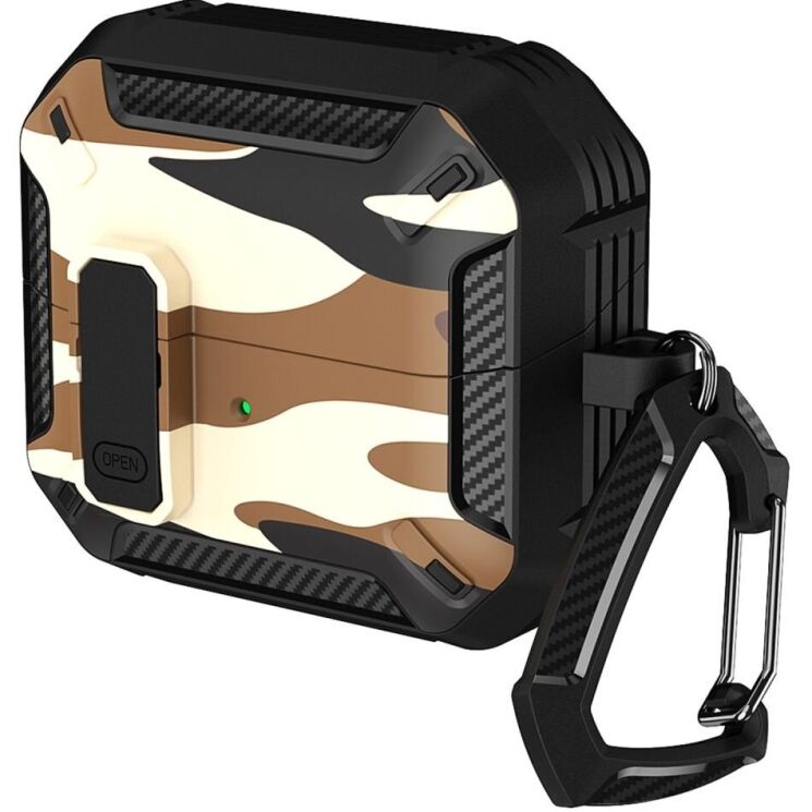 Защитный чехол Deexe Camouflage Case для Samsung Galaxy Buds 3 / Buds 3 Pro - Brown: фото 1 из 11