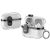 Захисний чохол Deexe Clear Luxe для Apple AirPods Pro 2 - Black: фото 1 з 8