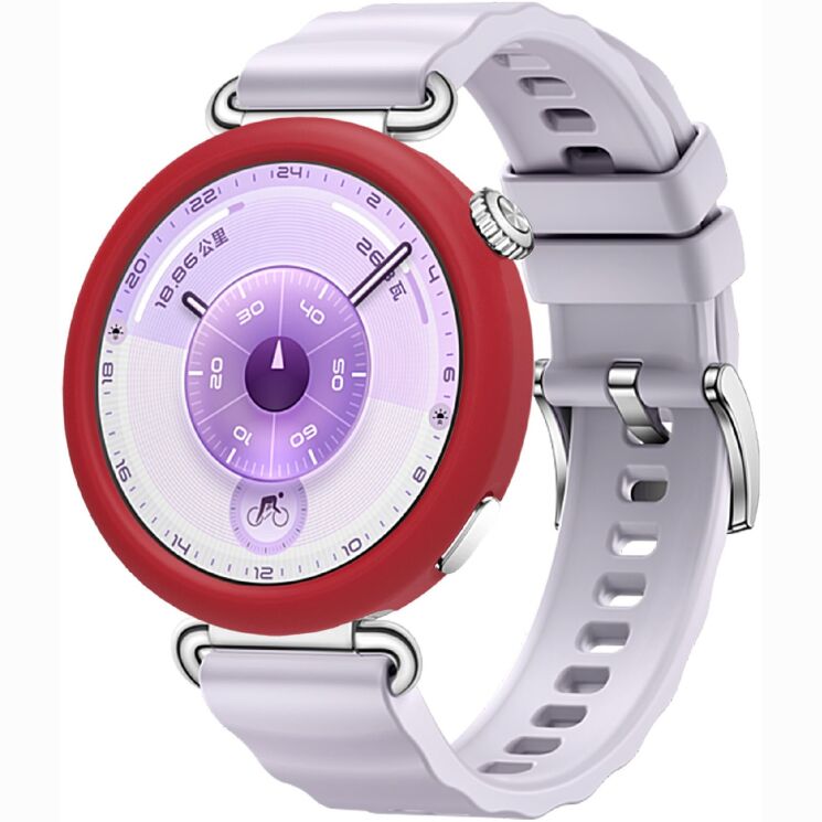 Захисний чохол Deexe Color Frame для Huawei Watch GT 6 (41mm) - Wine Red (423303WR) Захисний чохол Deexe Color Frame для Huawei Watch GT 6 (41mm) - Wine Red: фото 3 з 3