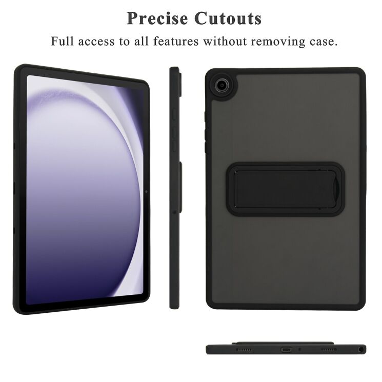 Защитный чехол Deexe Crystal Kickstand для Samsung Galaxy Tab A11 Plus (X230/236) - Pink: фото 6 из 10