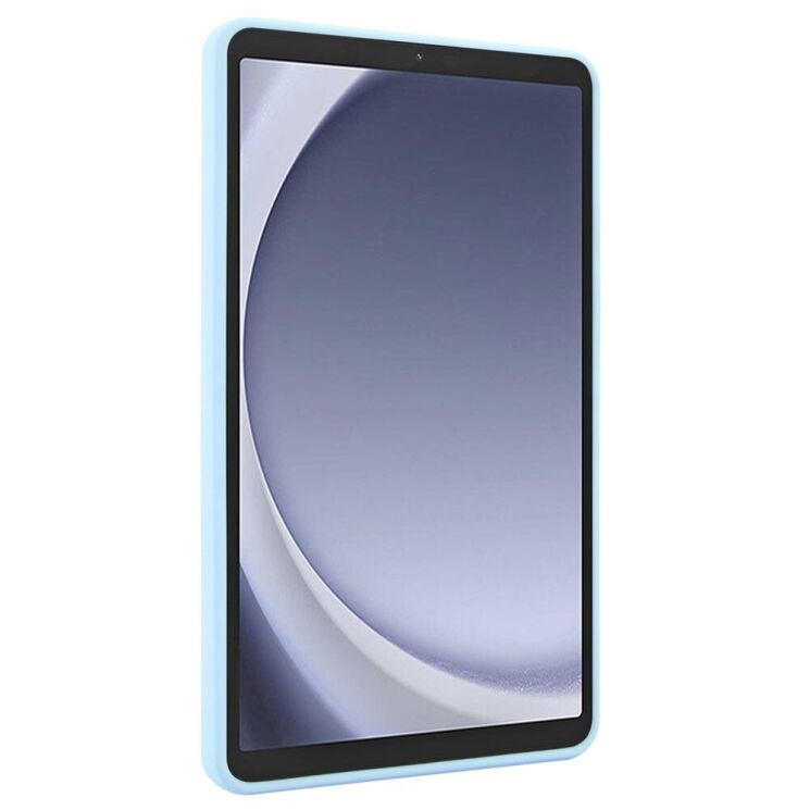 Защитный чехол Deexe Crystal Kickstand для Samsung Galaxy Tab A9 (X110/115) - Baby Blue: фото 6 из 12