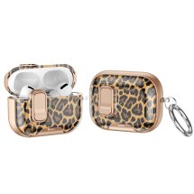 Защитный чехол Deexe Crystal Lock для AirPods Pro 3 - Leopard Print: фото 1 из 9