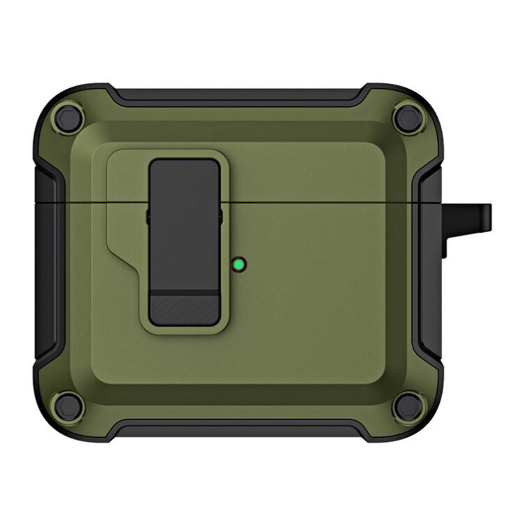 Защитный чехол Deexe Defender Pro для Apple AirPods 4 - Green: фото 2 из 10
