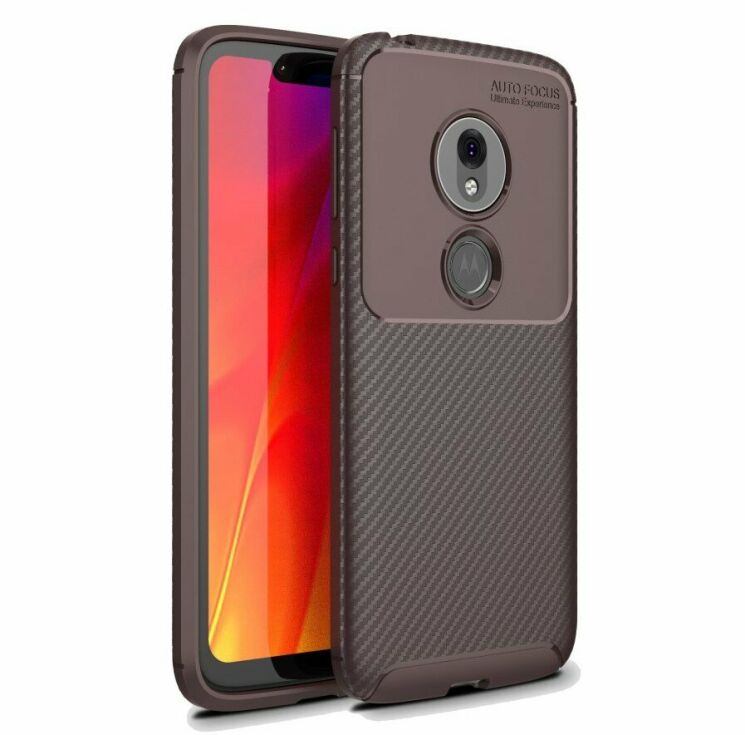 Защитный чехол Deexe Fusion для Motorola Moto G7 Play (XT1952) - Brown: фото 1 из 6