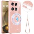Защитный чехол Deexe Glitter Case with MagSafe для Motorola Signature - Pink (407621P)
