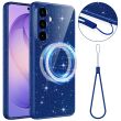 Защитный чехол Deexe Glitter Case with MagSafe для Samsung Galaxy A27 (A276) - Blue (408642L)
