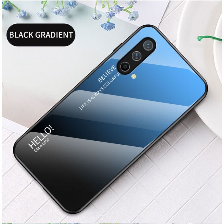 Защитный чехол Deexe Gradient Color для OnePlus Nord CE - Black / Blue: фото 2 из 11
