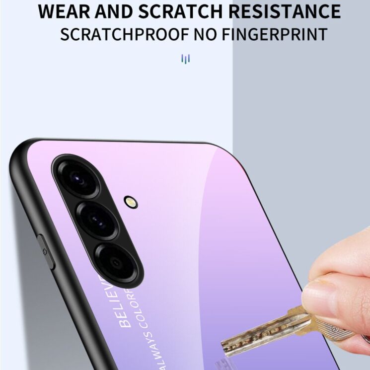 Захисний чохол Deexe Gradient Color для Samsung Galaxy A57 (A576) - Blue / Black (406128BL) Захисний чохол Deexe Gradient Color для Samsung Galaxy A57 (A576) - Blue / Black: фото 3 з 8