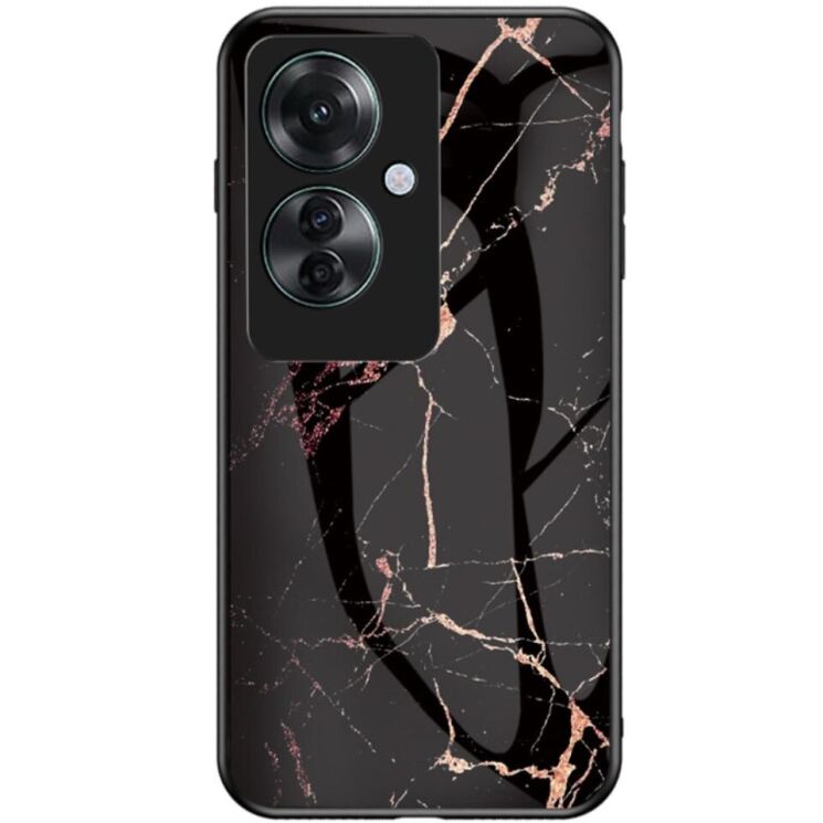 Защитный чехол Deexe Gradient Pattern для OPPO Reno 11F - Black / Gold: фото 1 из 7