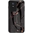 Защитный чехол Deexe Gradient Pattern для VIVO Y02 - Black / Gold (319003BF)