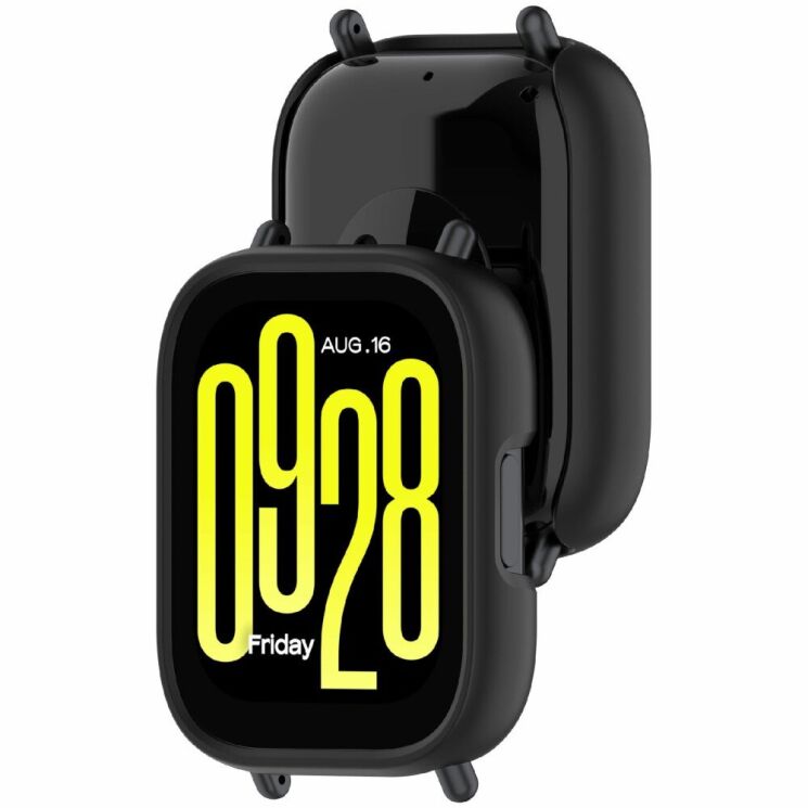 Защитный чехол Deexe Hollow Frame для Xiaomi Redmi Watch 5 Lite - Black: фото 3 из 6