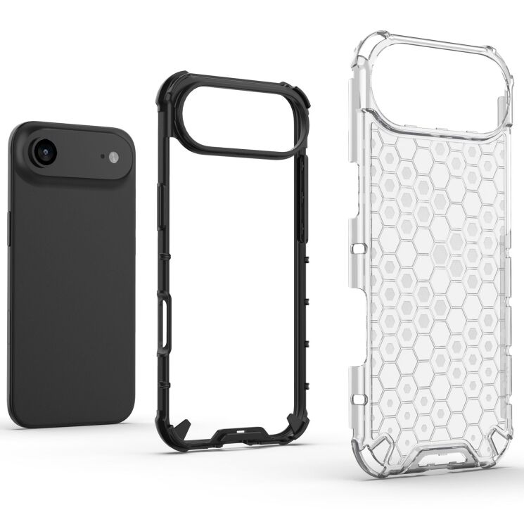 Защитный чехол Deexe Honeycomb Series для Apple iPhone 17 Air - Grey: фото 7 из 8