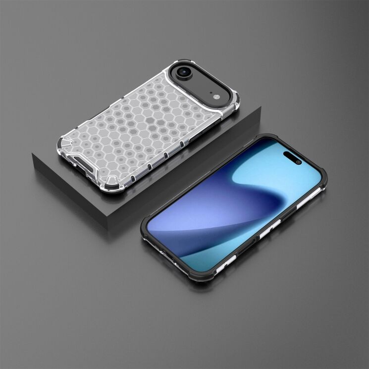 Защитный чехол Deexe Honeycomb Series для Apple iPhone 17 Air - Grey: фото 6 из 8