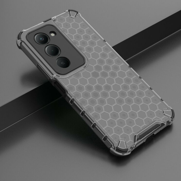 Защитный чехол Deexe Honeycomb Series для Xiaomi Redmi 15 - Black (390918B) Защитный чехол Deexe Honeycomb Series для Xiaomi Redmi 15 - Black: фото 3 из 5