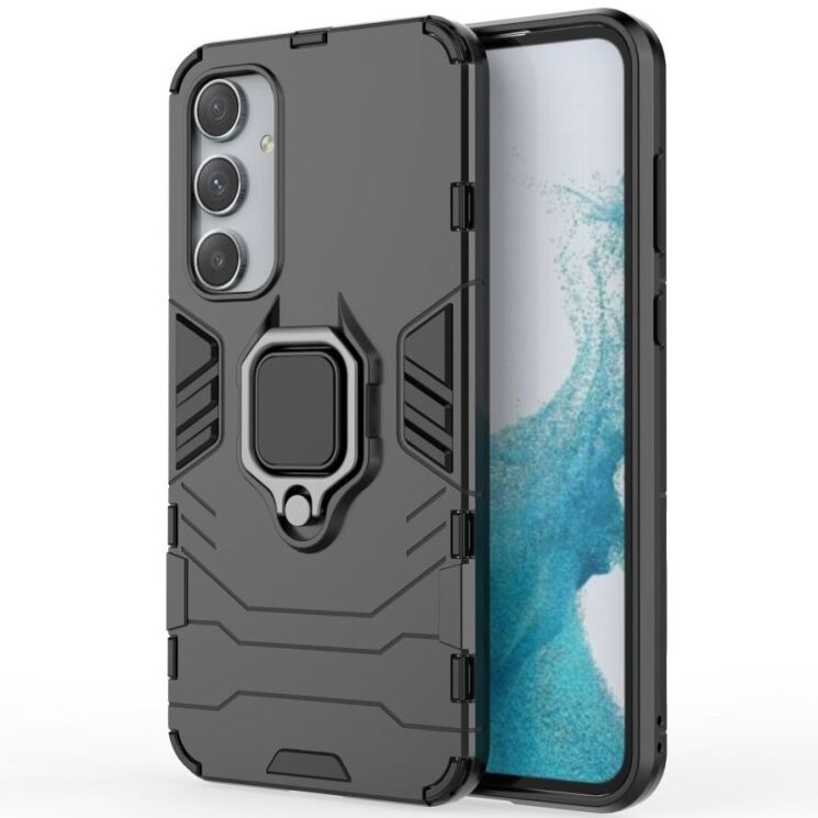 Защитный чехол Deexe Hybrid Case для Samsung Galaxy A35 (A356) - Black: фото 1 из 5