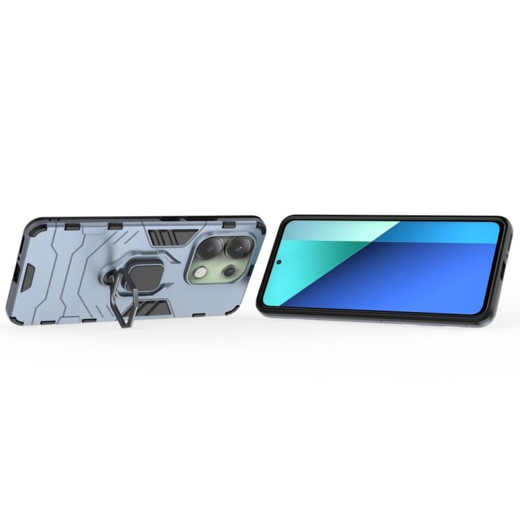 Захисний чохол Deexe Hybrid Case для Xiaomi Redmi Note 13 - Blue: фото 3 з 6