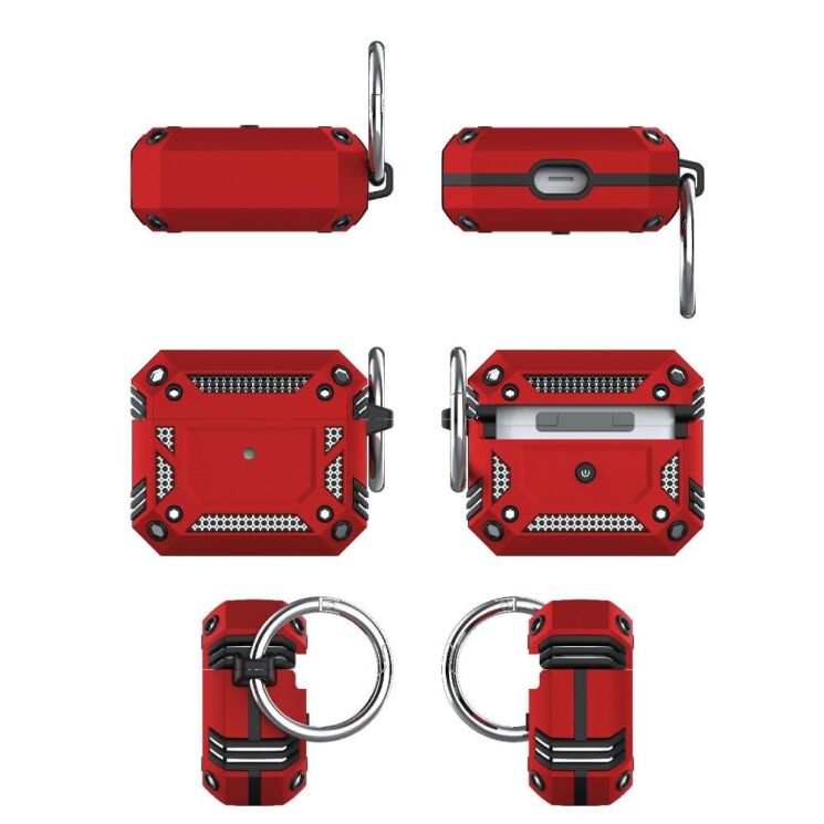 Защитный чехол Deexe Hybrid Cover для Apple AirPods 3 - Red: фото 8 из 9