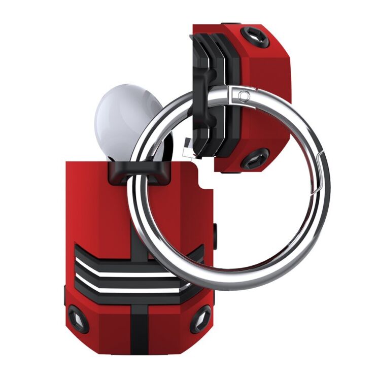 Защитный чехол Deexe Hybrid Cover для Apple AirPods 3 - Red: фото 3 из 9