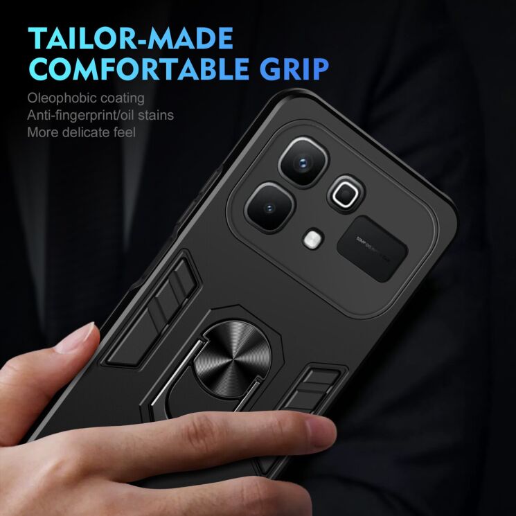 Захисний чохол Deexe Hybrid Shell для Infinix Note 60 Pro / Note 60 - Blue: фото 5 з 7