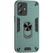 Защитный чехол Deexe Hybrid Shell для Motorola Moto G54 - Green: фото 1 из 7
