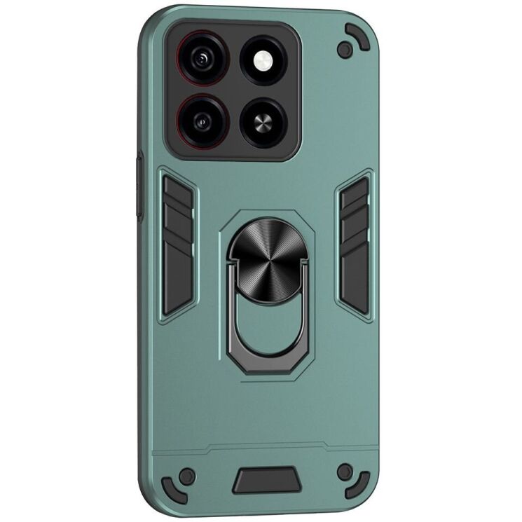 Защитный чехол Deexe Hybrid Shell для ZTE Blade A35 / Blade A55 - Green: фото 1 из 7